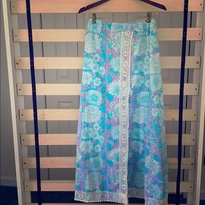 Vintage Lilly Pulitzer floor-length skirt